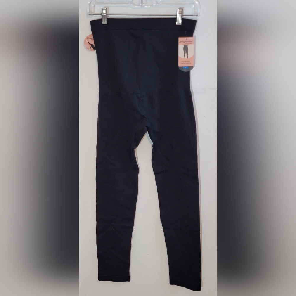 Shapermint Black High-Waisted Leggings Size XL NWT